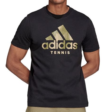 zwart adidas tennis t shirt|Men's Black Tennis Shirts .